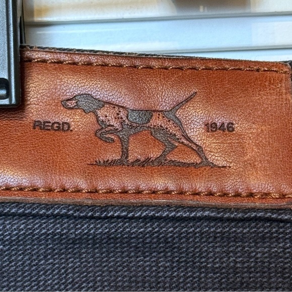 Rodd & Gunn Straight Fit Charcoal Jeans Size 36x32 Business Casual Contemporary - Picture 8 of 13